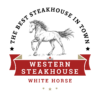 Western Steakhouse White Horse Logo